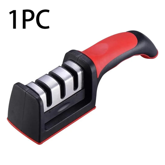 3-Stage Knife Sharpener Set with Non-Slip Base