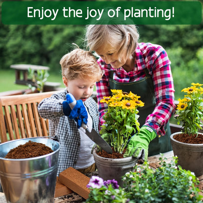 Six Pack Coco Coir Brick for Plants- Made of Peat Moss, Fiber and Coconut Husk