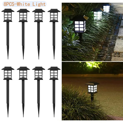8 Pack Outdoor Waterproof Solar Lights
