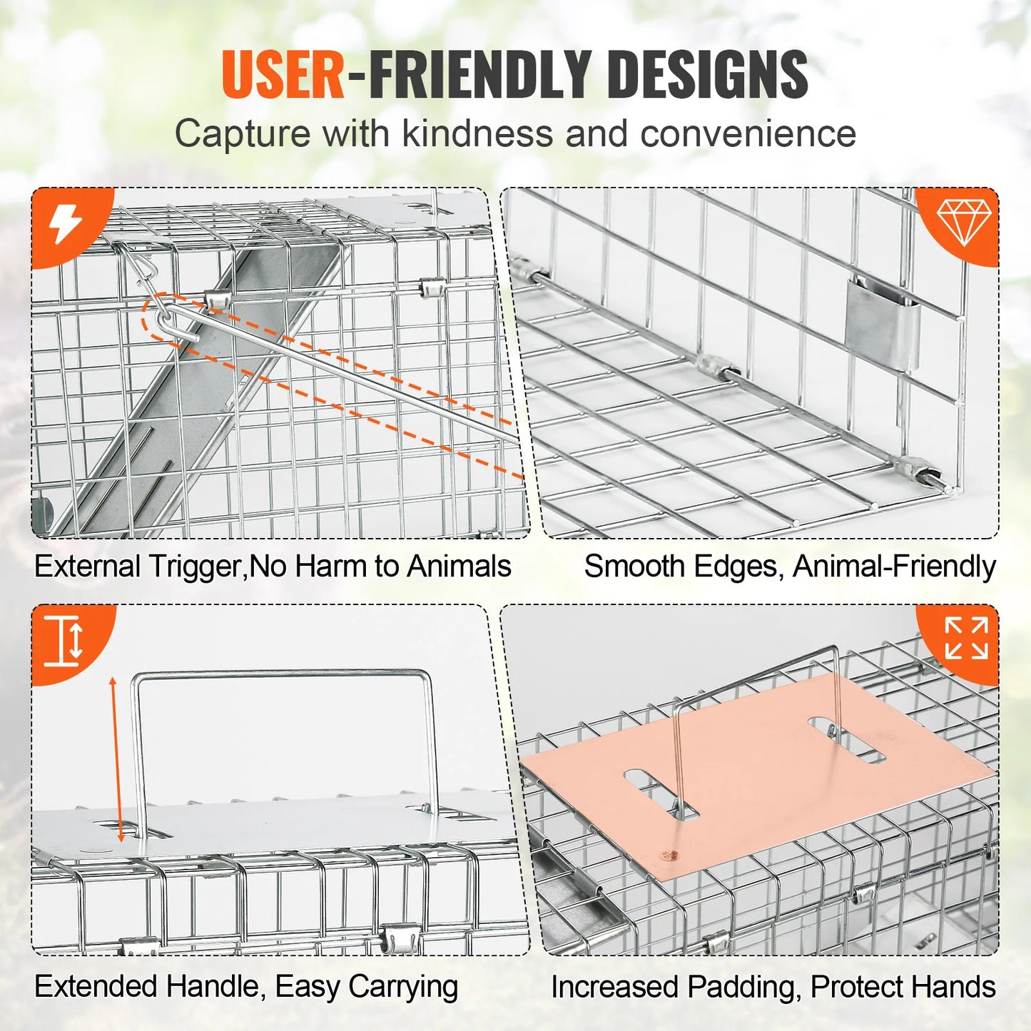 Live Humane Animal Cage Trap