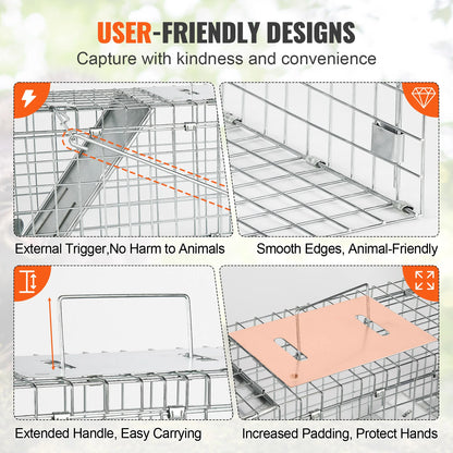 Live Humane Animal Cage Trap
