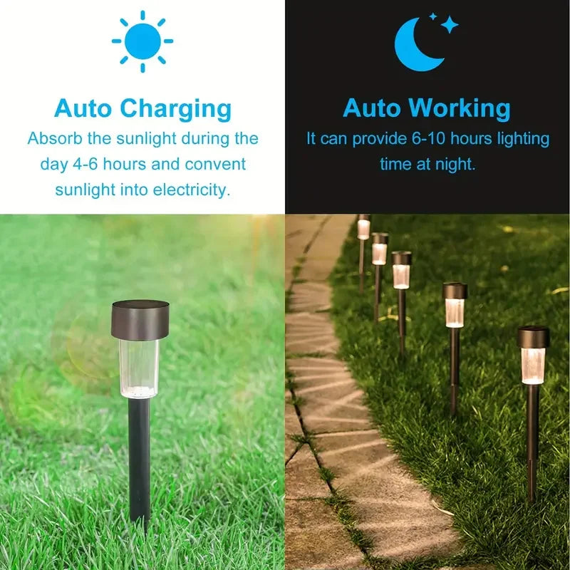 12 Pack Solar Small Tube Outdoor Light