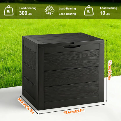 Heavy Duty Large 75 Gallon Outdoor Deck Box with Lockable Lid