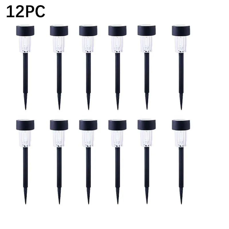 12 Pack Solar Small Tube Outdoor Light