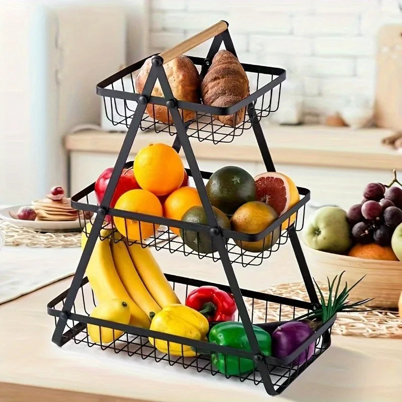 Three-tier Fruit & Vegetable Basket