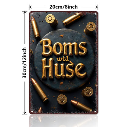 High-Quality, Vintage Ammunition Metal Tin Sign