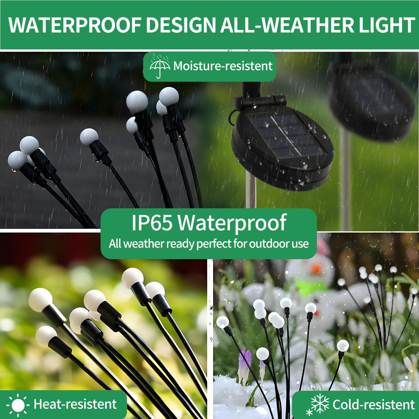 Solar Firefly Lights LED Outdoor Decorative Garden Lights