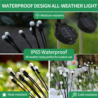 Solar Firefly Lights LED Outdoor Decorative Garden Lights