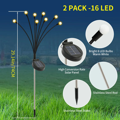 Solar Firefly Lights LED Outdoor Decorative Garden Lights