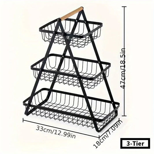 Three-tier Fruit & Vegetable Basket