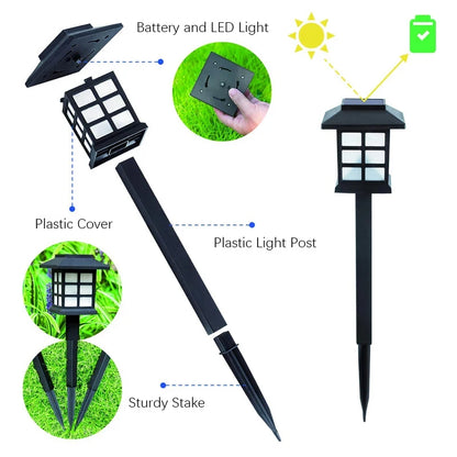 8 Pack Outdoor Waterproof Solar Lights