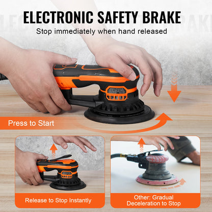 Six Speed Variable, Brushless Electric Orbital Sander