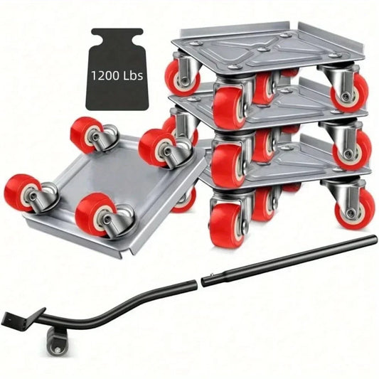 Portable Furniture Movers with 360 Degree Rubber Wheels