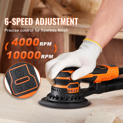 Six Speed Variable, Brushless Electric Orbital Sander