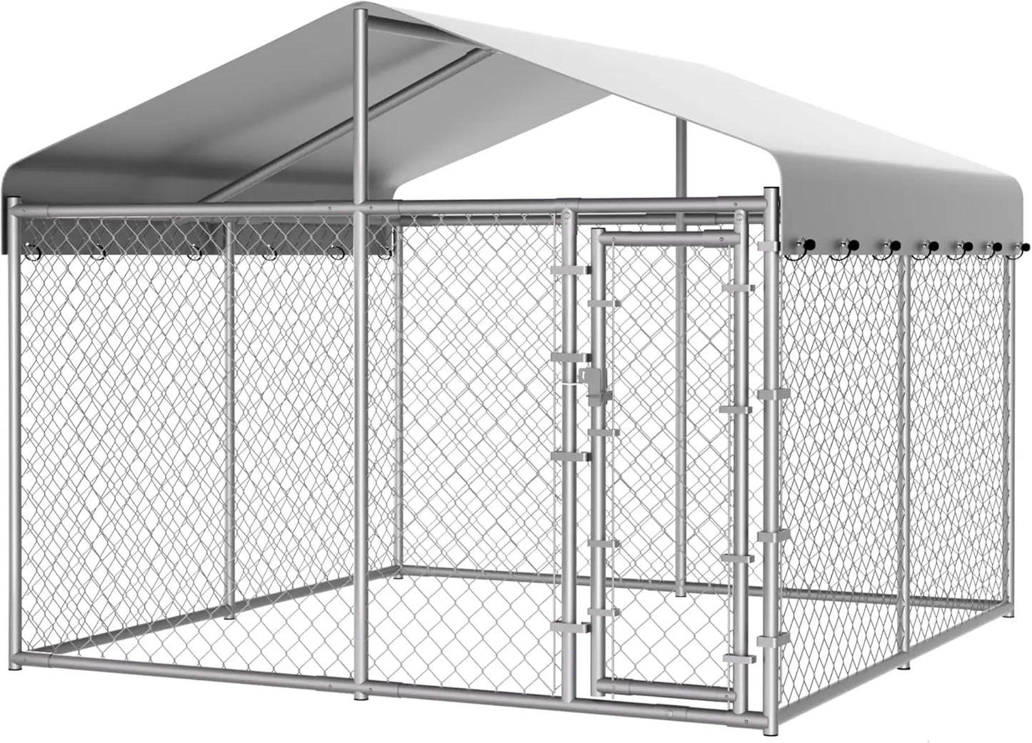 Extra Large Outdoor Dog Kennel with Roof and Lock