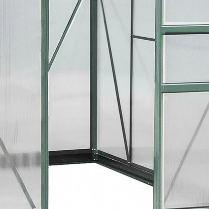 Aluminum Polycarbonate Greenhouse with Frame Walk-In Outdoor Plant Garden