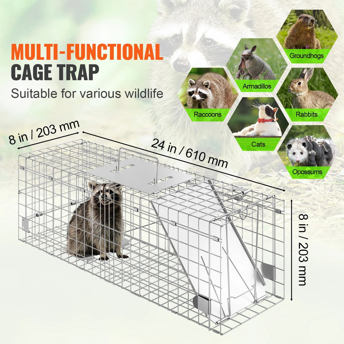 Live Humane Animal Cage Trap
