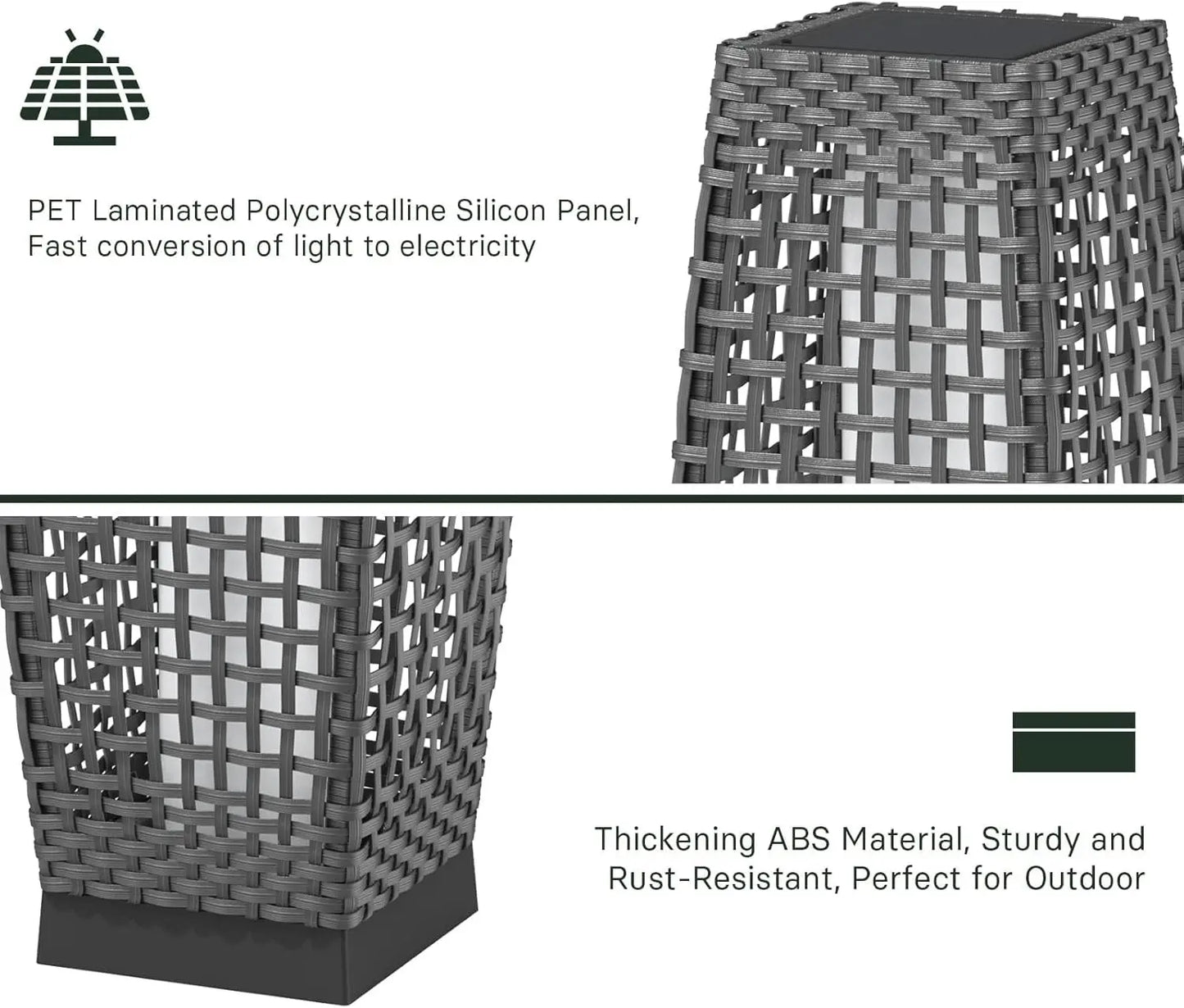 Outdoor Solar Water-Resistant Powered Floor Lamp