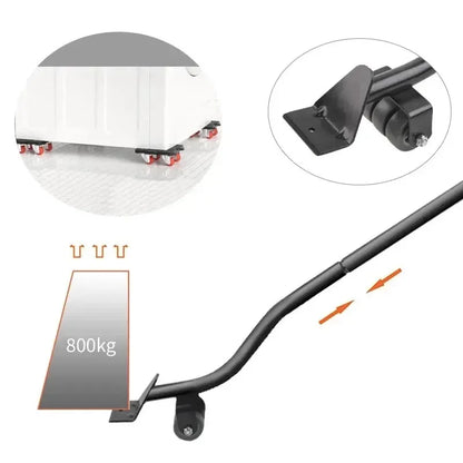 Furniture Moving Transport Roller Set and Hand Tool