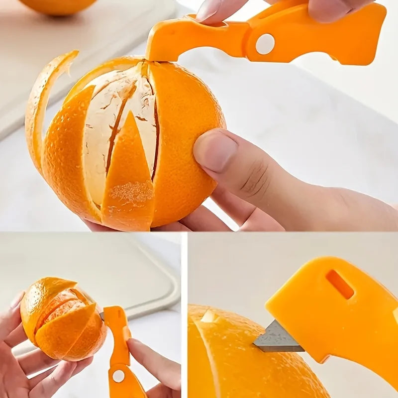 One Piece Multifunction Peeler with  Plastic Folding Handle